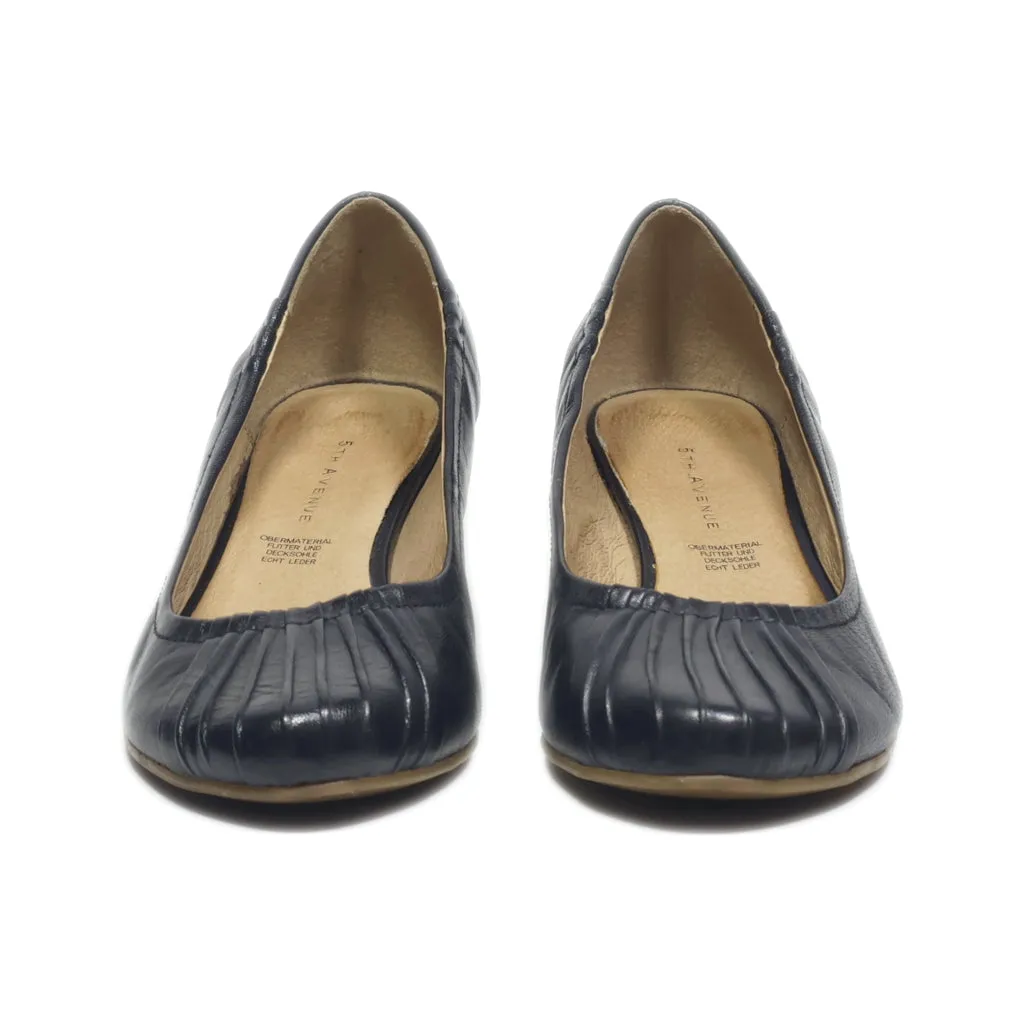 5Th Avenue Wedge Shoes Leather Black Colour For Women