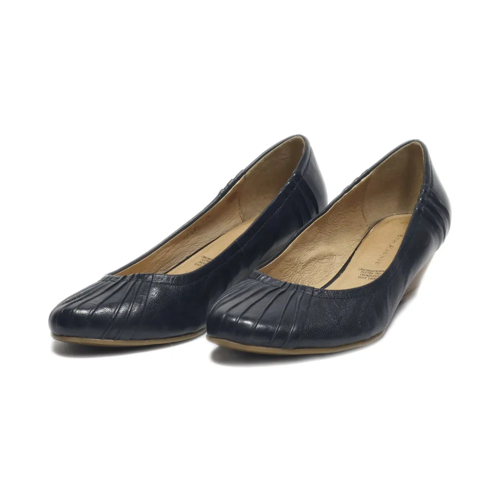 5Th Avenue Wedge Shoes Leather Black Colour For Women