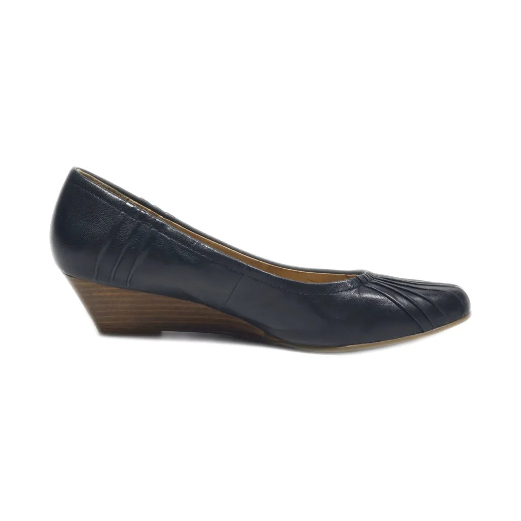 5Th Avenue Wedge Shoes Leather Black Colour For Women