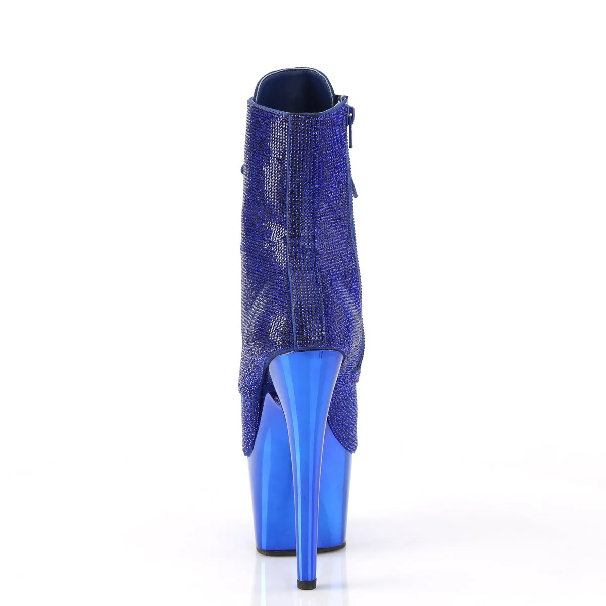7 Inch Heel ADORE-1020CHRS Royal Blue Rhinestone