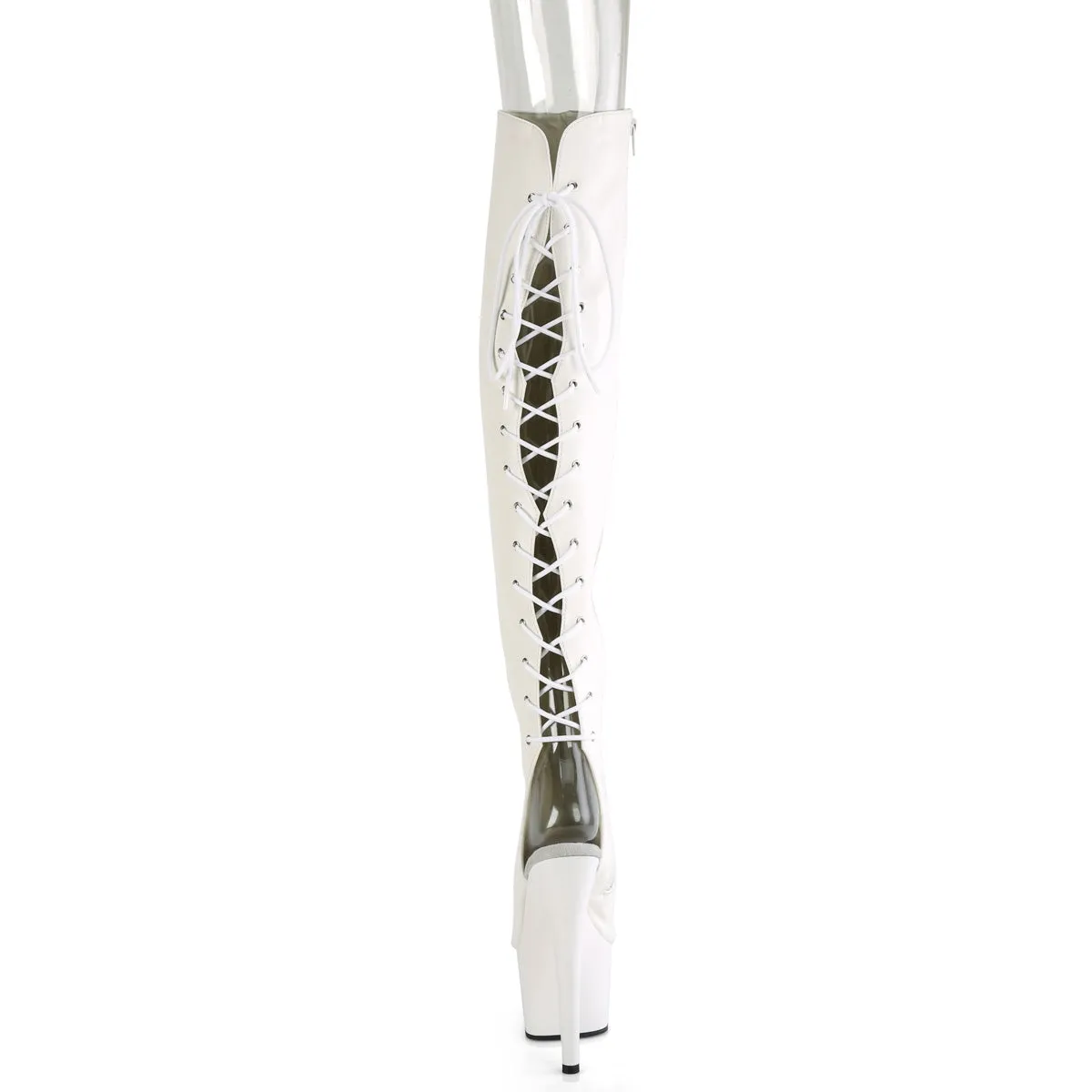 7 Inch Heel ADORE-3019 White PU