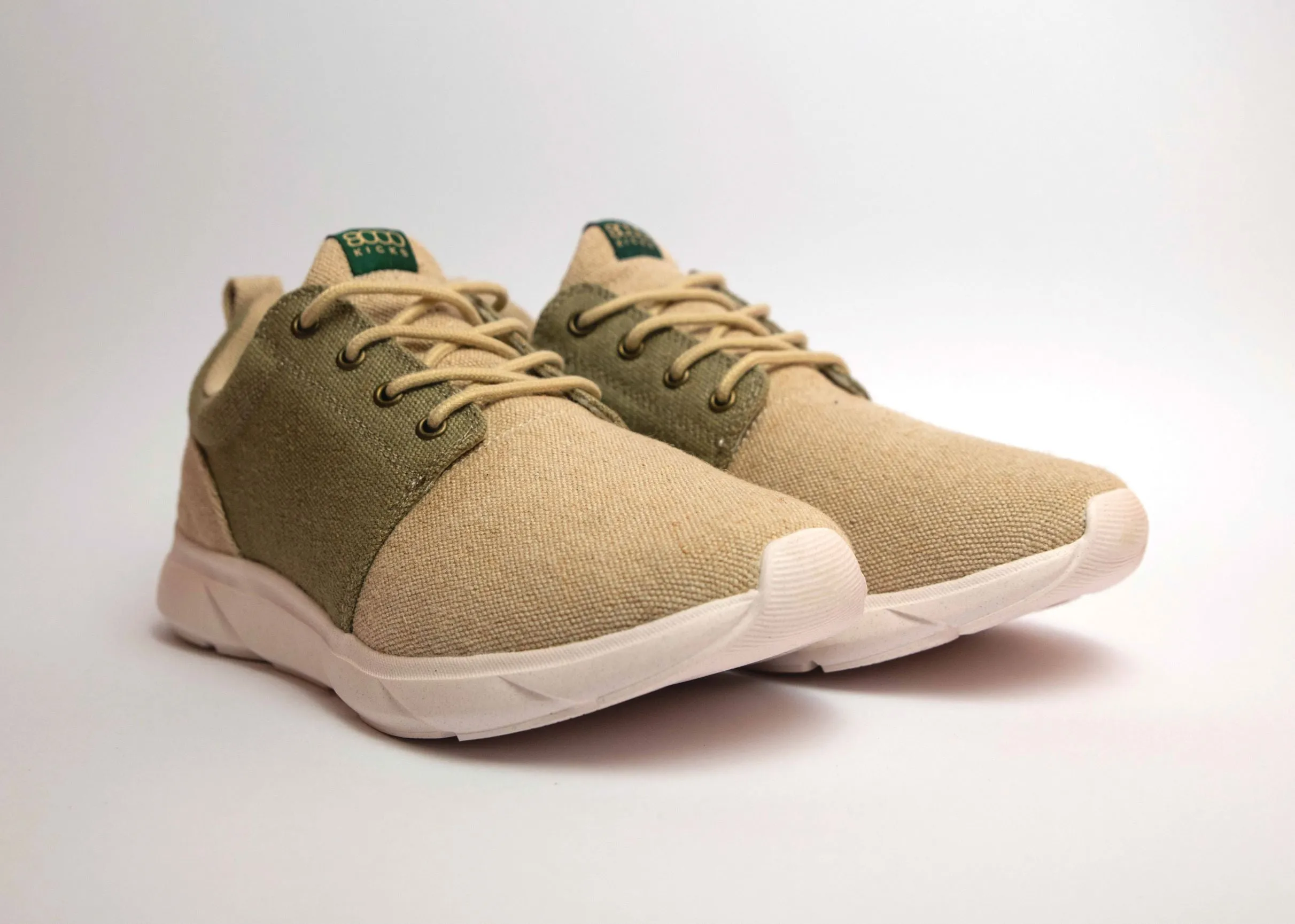 8000 KICKS | Explorer V2 Sneakers in Beige/Green