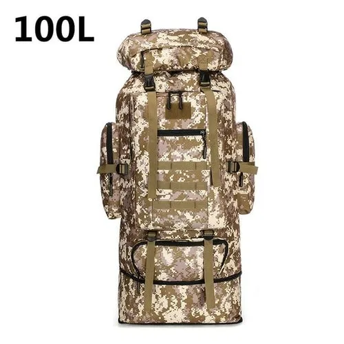 80/100L Outdoor Military Rucksacks Oxford Fabric Waterproof Tactical