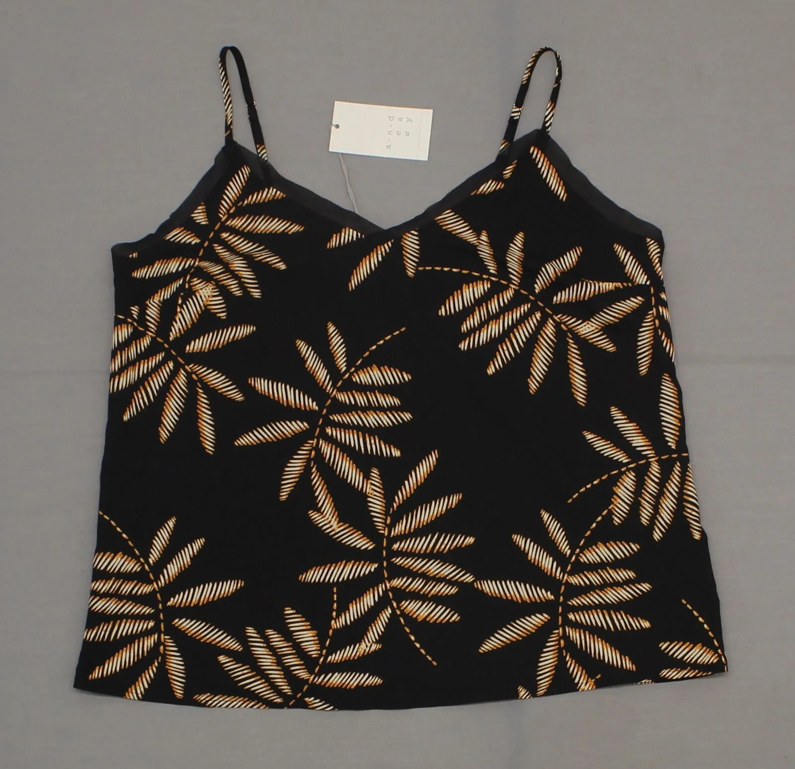 A New Day Women's Printed Chiffon Trim Cami Camisole