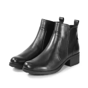 Alba Zipper Ankle Boots (Nero)