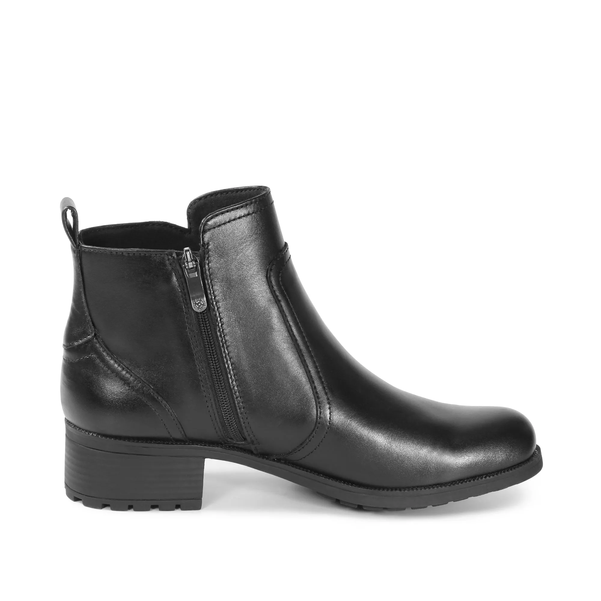 Alba Zipper Ankle Boots (Nero)