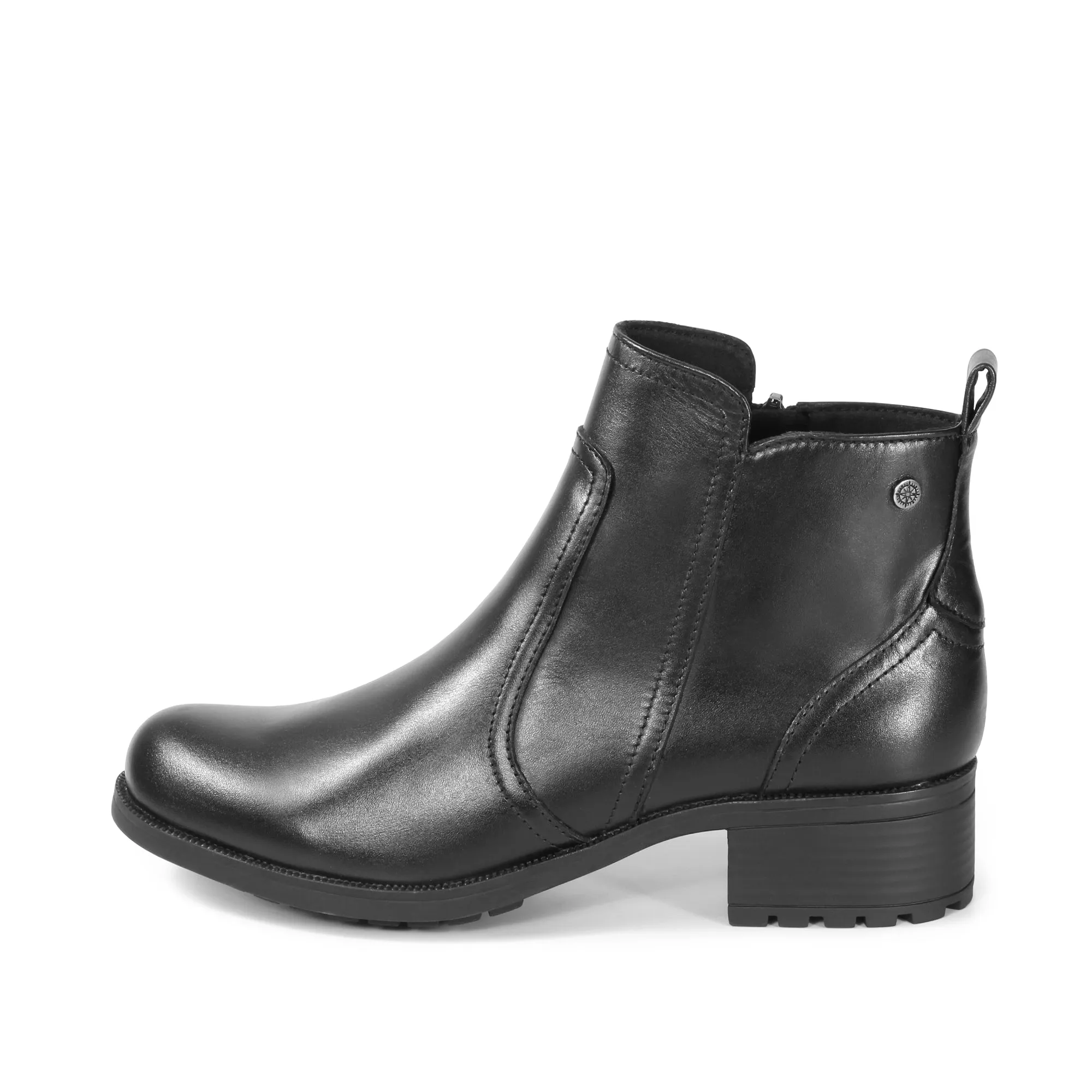 Alba Zipper Ankle Boots (Nero)