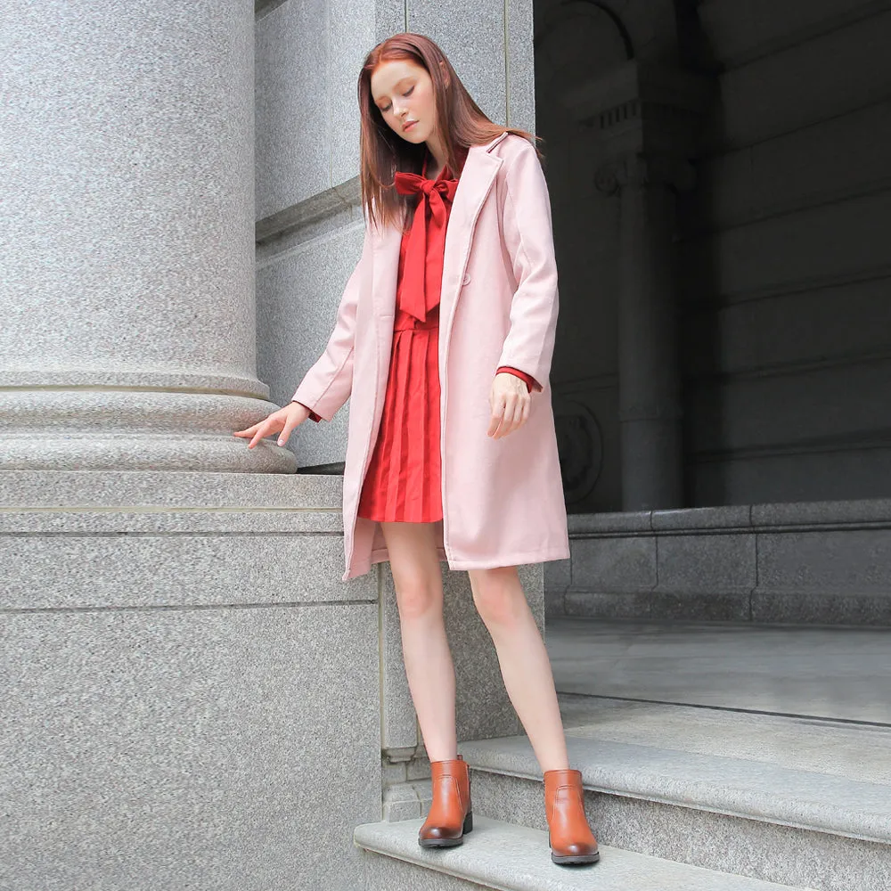 Alba Zipper Ankle Boots (Nutshell)