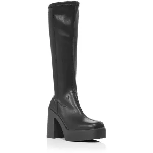 Aqua Womens BILLY  Faux Leather Platform Knee-High Boots