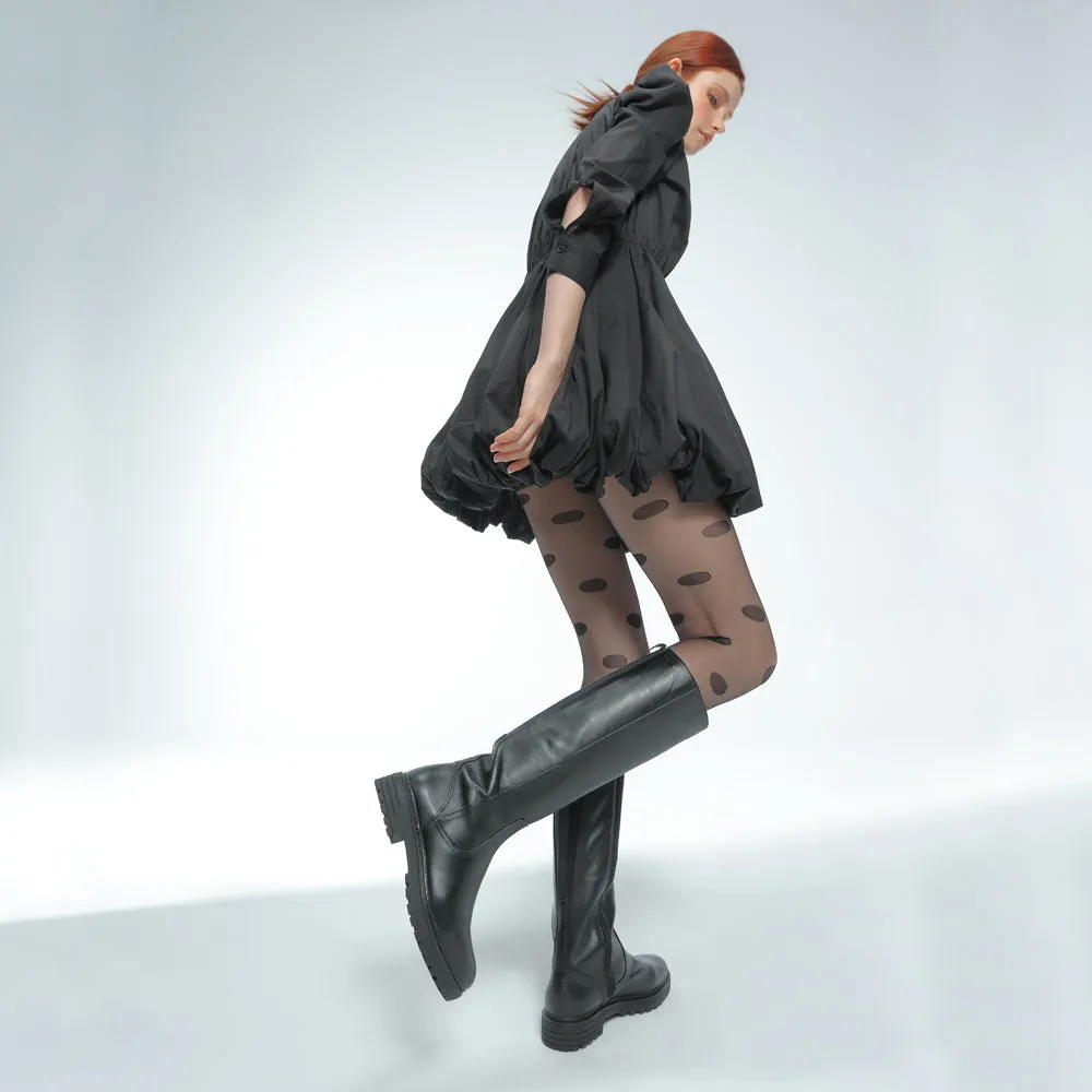 Arezzo Waterproof Knee-High Boots (Nero)