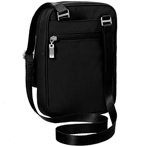 Baggallini Journey Crossbody Travel Bag, Black/Sand, One Size