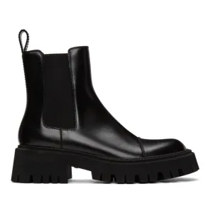 Balenciaga Black Tractor Boots