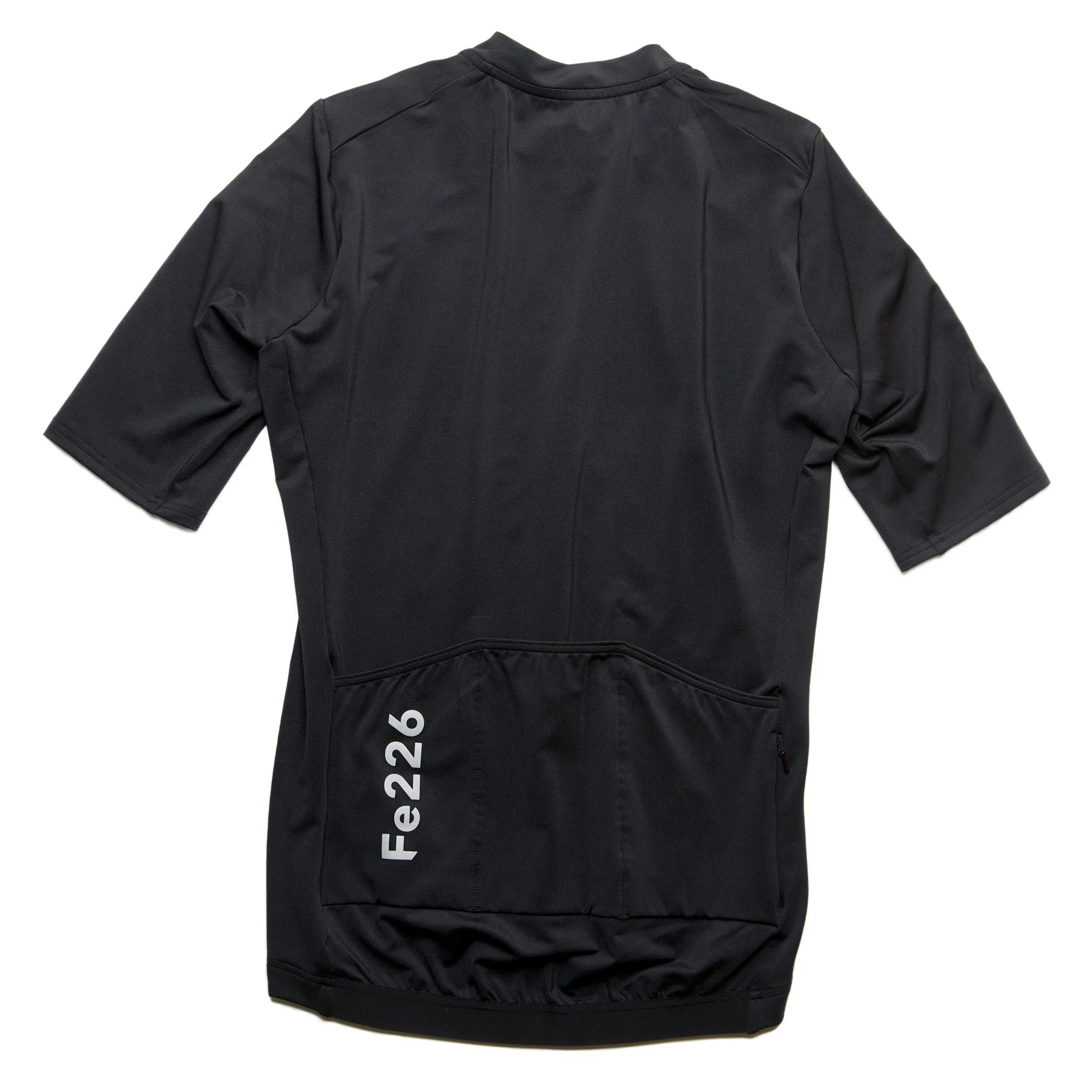 Black Cycling Jersey Short Sleeves - odor free high quality | Fe226