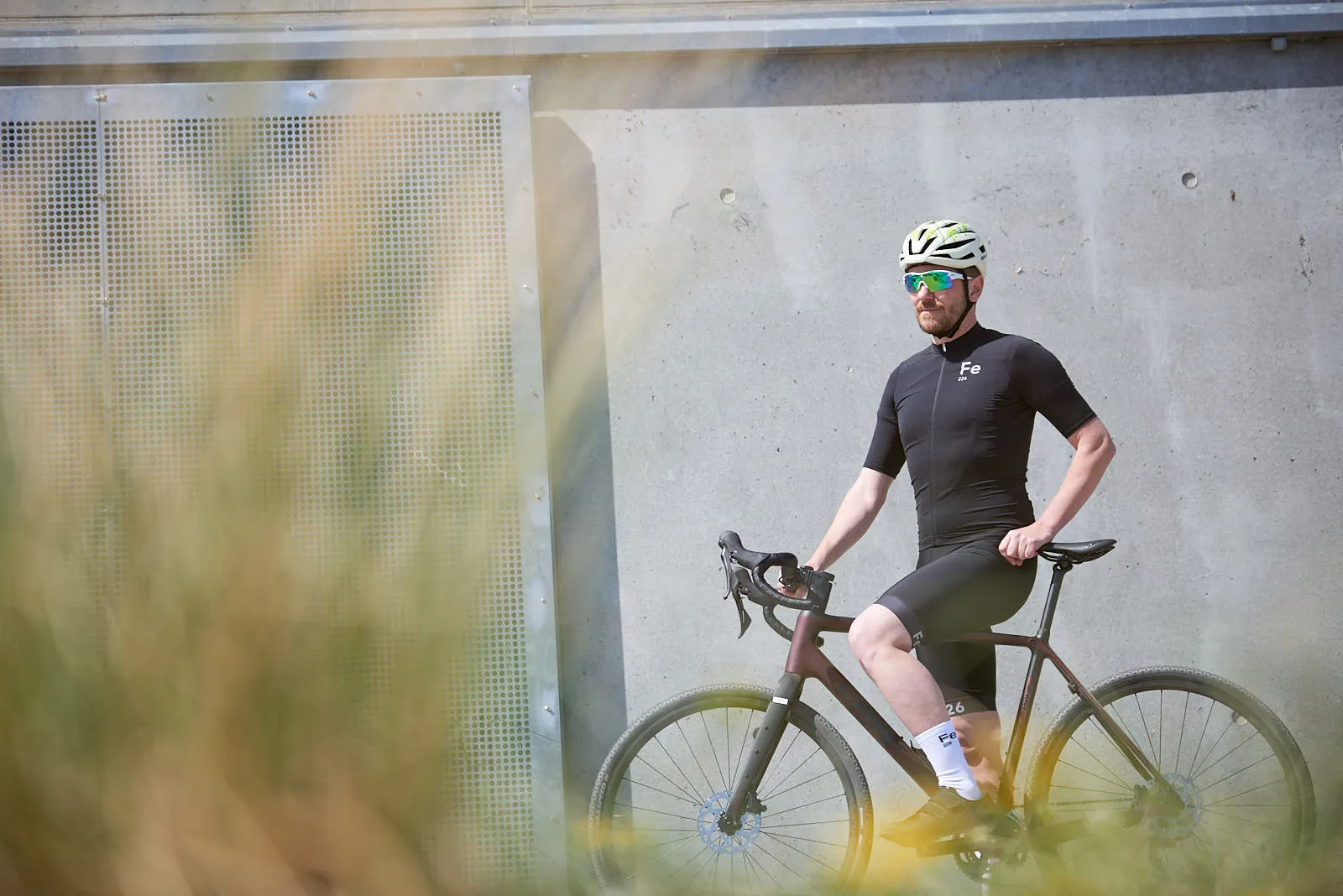 Black Cycling Jersey Short Sleeves - odor free high quality | Fe226