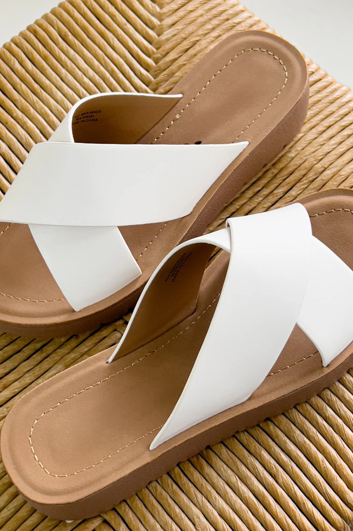 Bold Cross Strap Platform Sandals