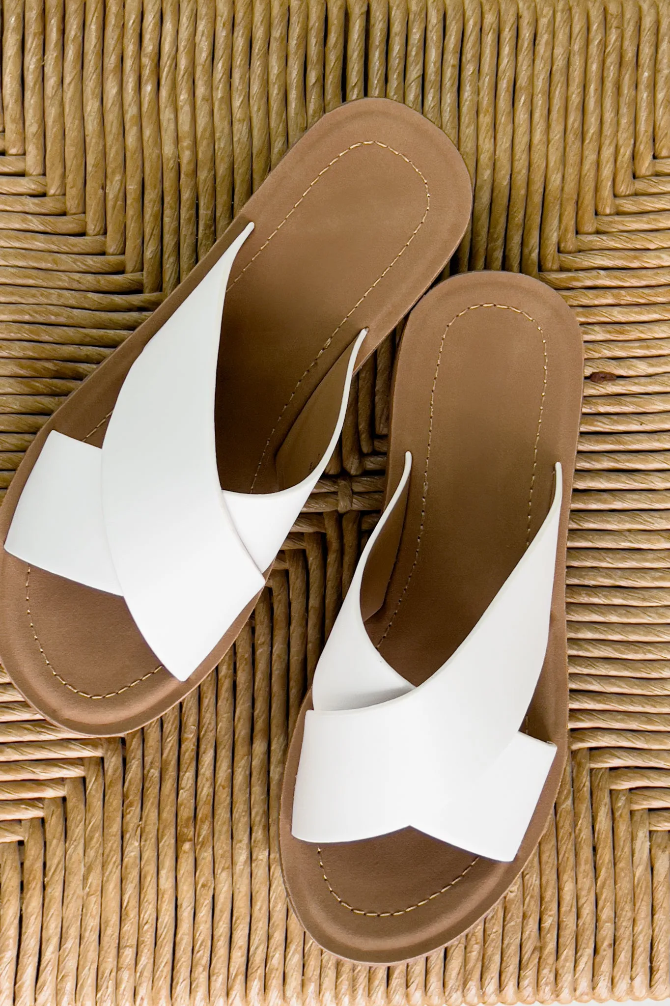 Bold Cross Strap Platform Sandals