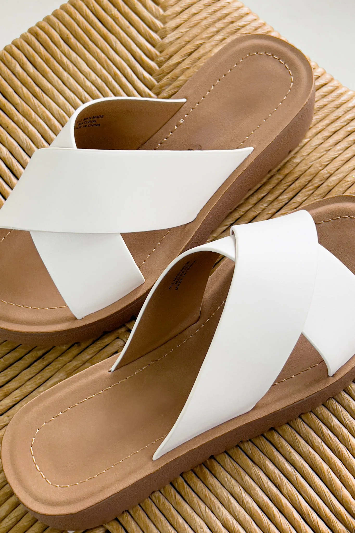 Bold Cross Strap Platform Sandals