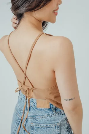 Bria Halter Bandana Hem Top