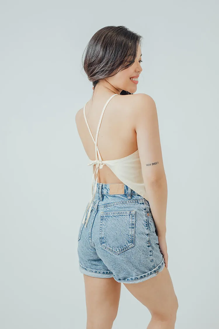 Bria Halter Bandana Hem Top