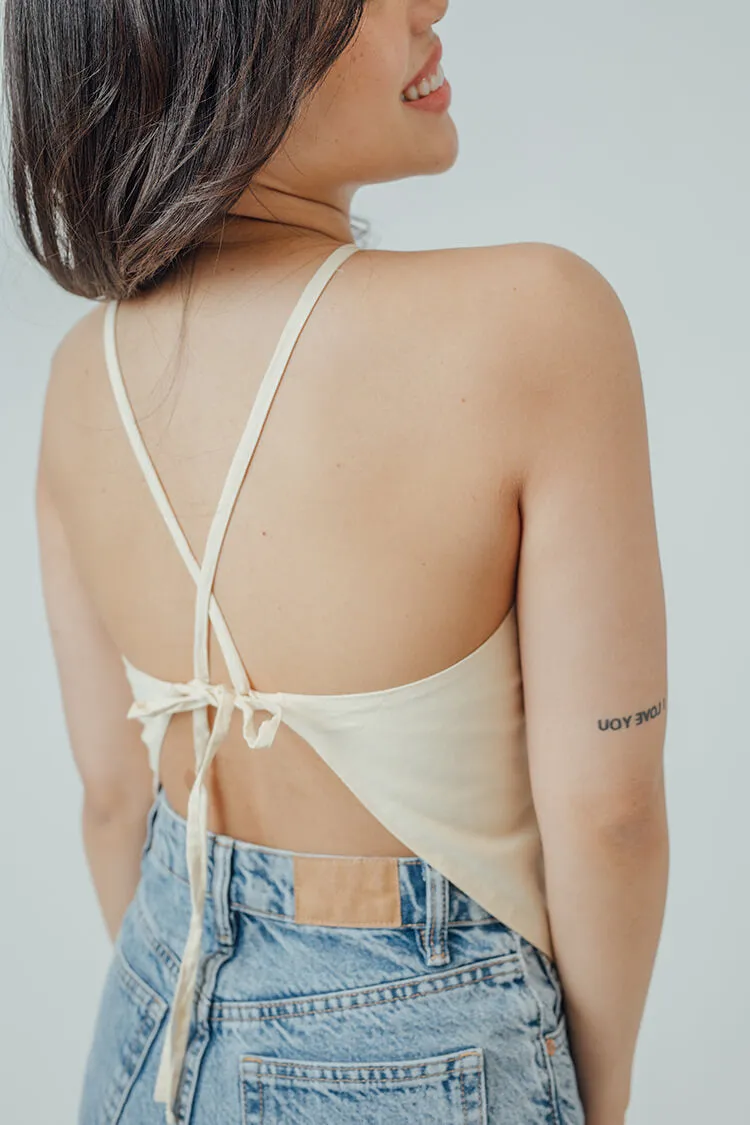 Bria Halter Bandana Hem Top