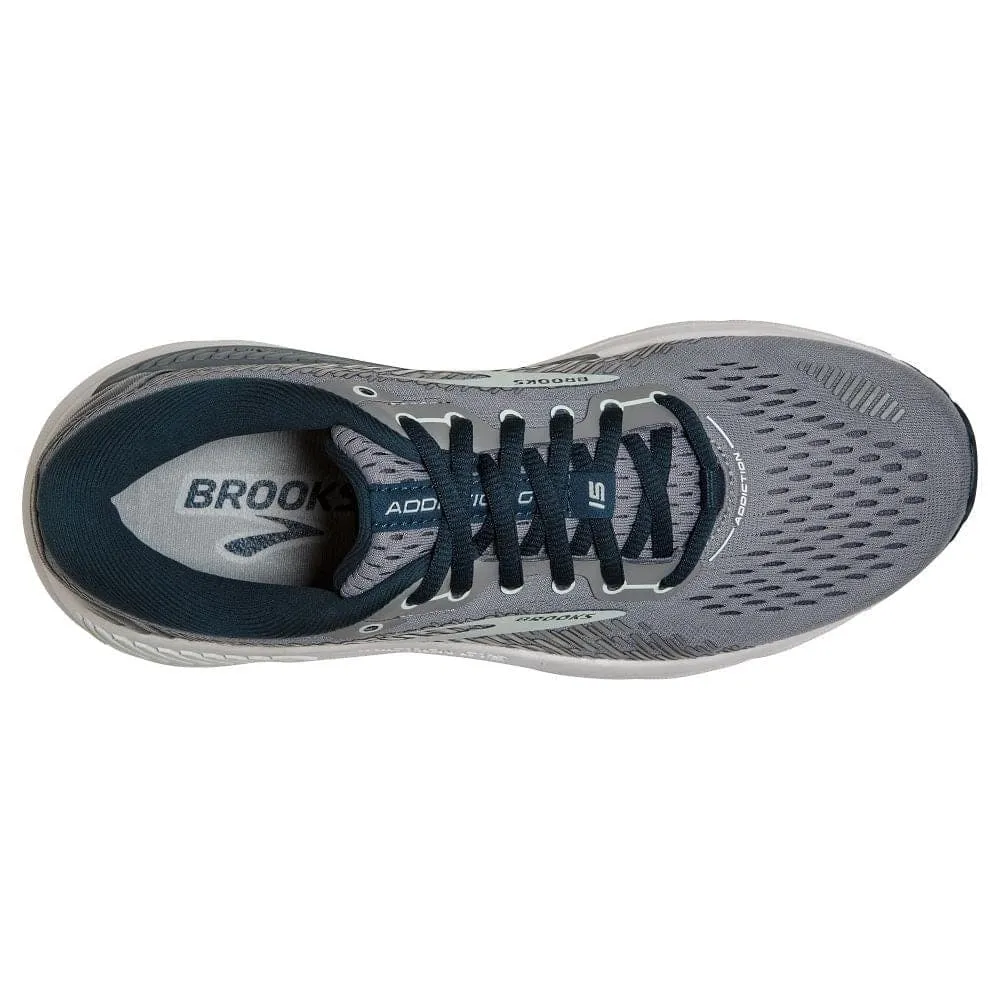Brooks Addiction GTS 15 (Women's) - Grey/Navy/Aqua
