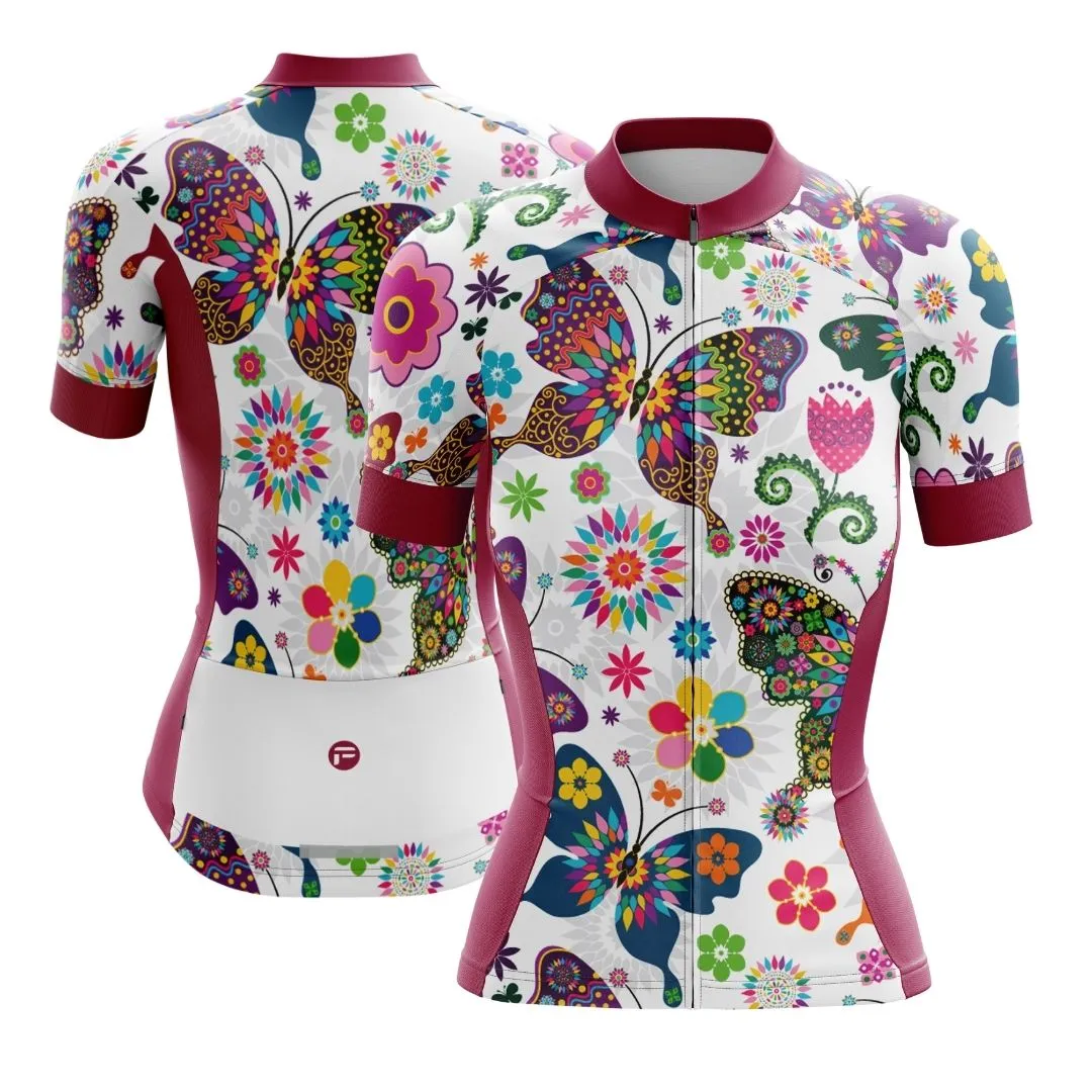 Butterfly Flutter | Women's Short Sleeve Cycling Set
