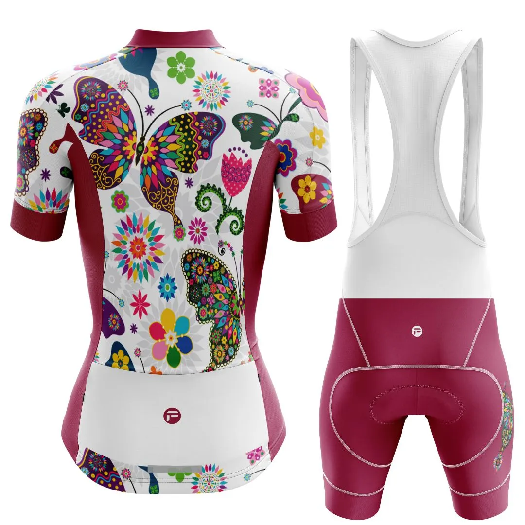 Butterfly Flutter | Women's Short Sleeve Cycling Set
