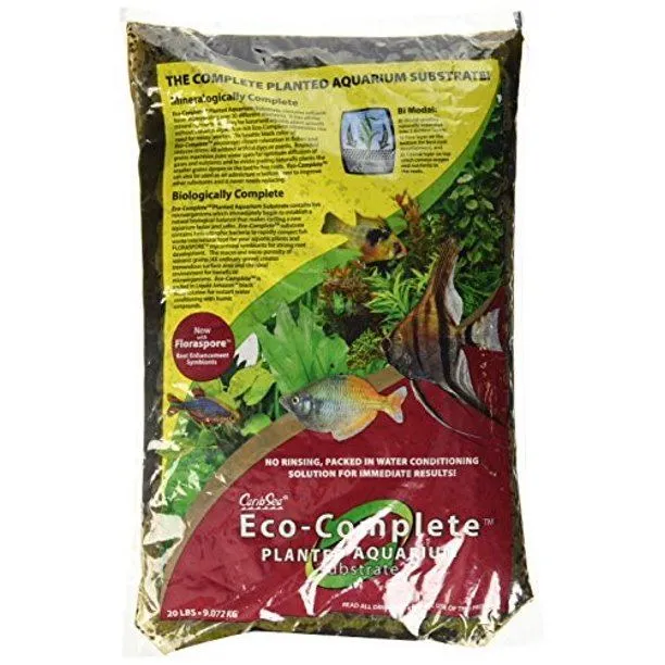 CaribSea Eco-Complete Planted - Black - 20 lb - Pack of 2