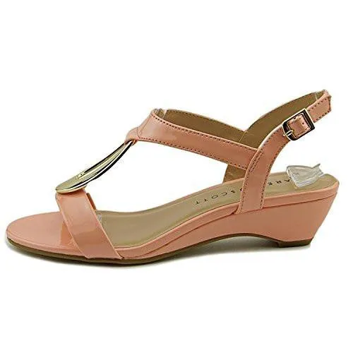 Carmeyy Open Toe Casual Platform Sandals, Pink, Size 8