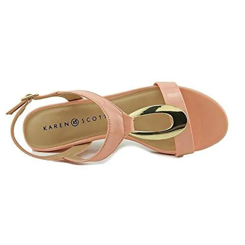 Carmeyy Open Toe Casual Platform Sandals, Pink, Size 8