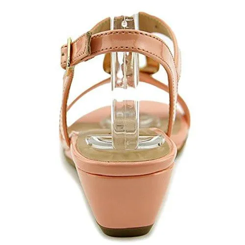Carmeyy Open Toe Casual Platform Sandals, Pink, Size 8