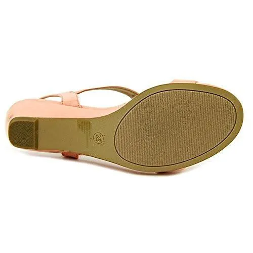Carmeyy Open Toe Casual Platform Sandals, Pink, Size 8