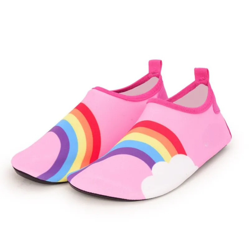 Cartoon Printed Kids Quick Dry Aquatic Shoes For Girls And Boys
