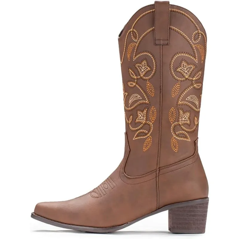 Casual Lace Up Cowgirl Boots