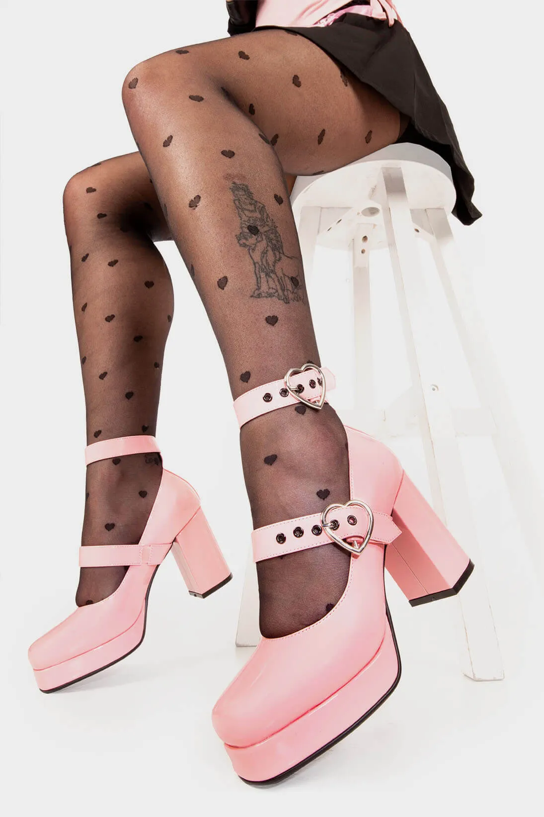 Chrome Heart Platform Heels