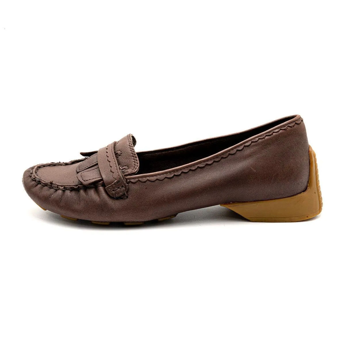 Clarks Ballerinas Leather Brown Colour For Women