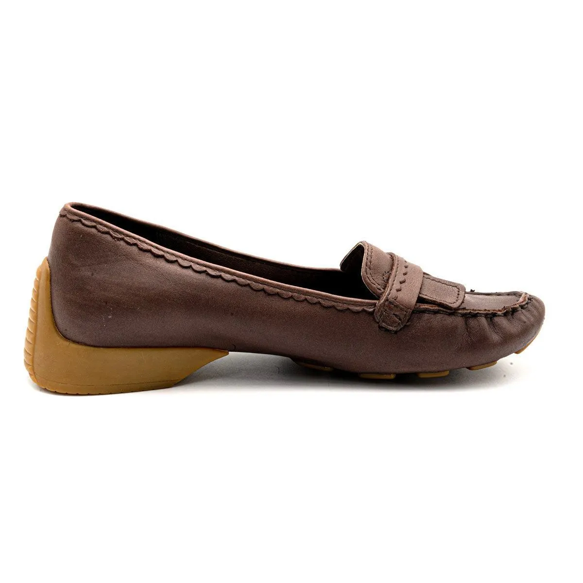 Clarks Ballerinas Leather Brown Colour For Women