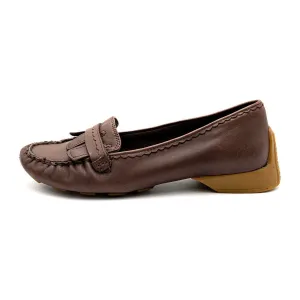 Clarks Ballerinas Leather Brown Colour For Women