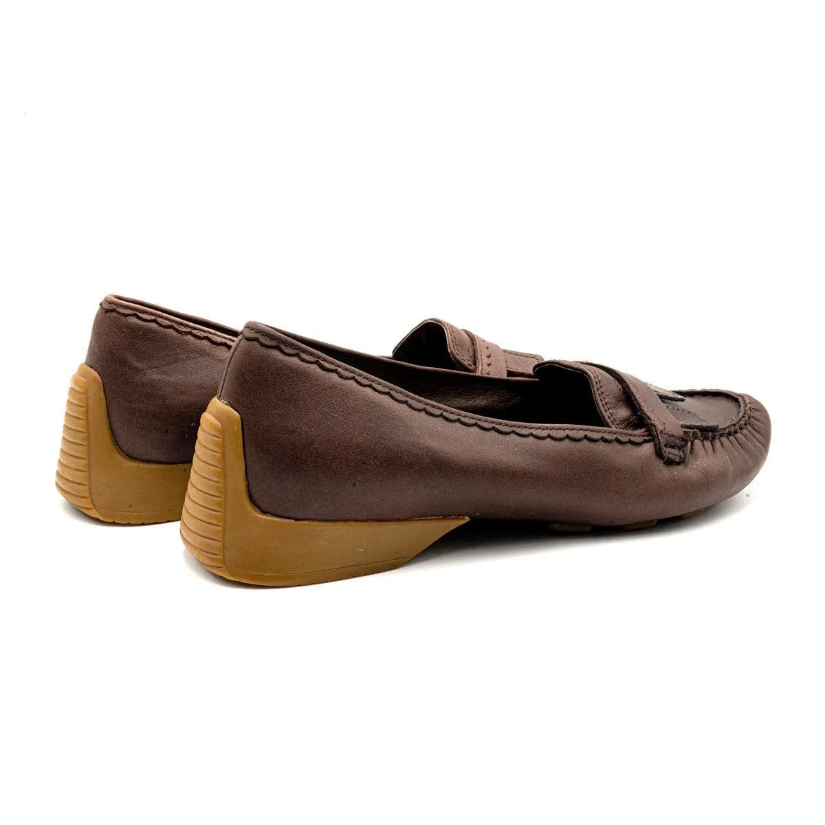 Clarks Ballerinas Leather Brown Colour For Women