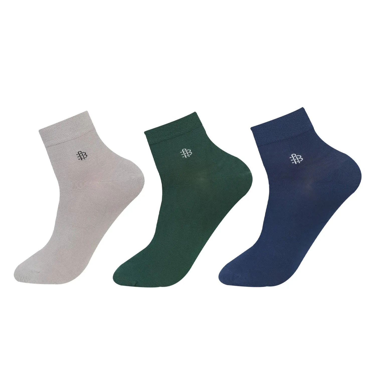 Classic Bamboo Ankle Socks | Assorted - Pack of 3