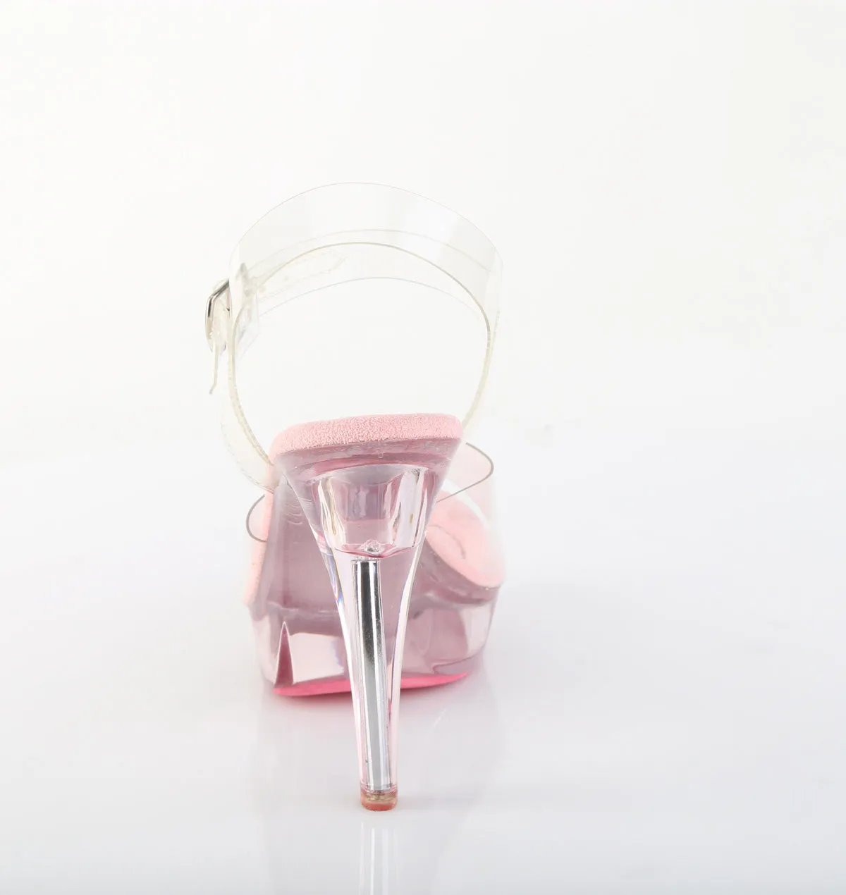 Clear Pink Sandal Shoes 5-inch Heels COCKTAIL-508-PK