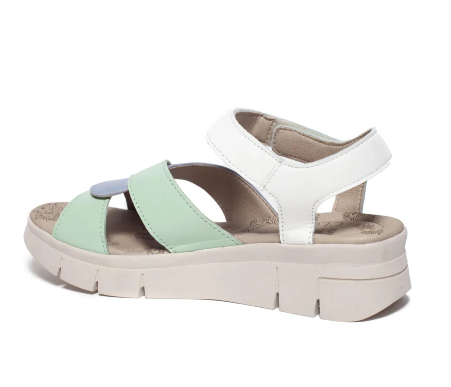 Cloud "Ivey" Blue/Green Combo - Wedge Sandal