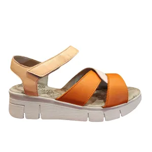 Cloud "Ivey" Orange/Peach Combo - Wedge Sandal