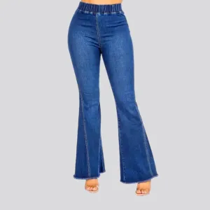 Comfortable stretchable bootcut women's jeans