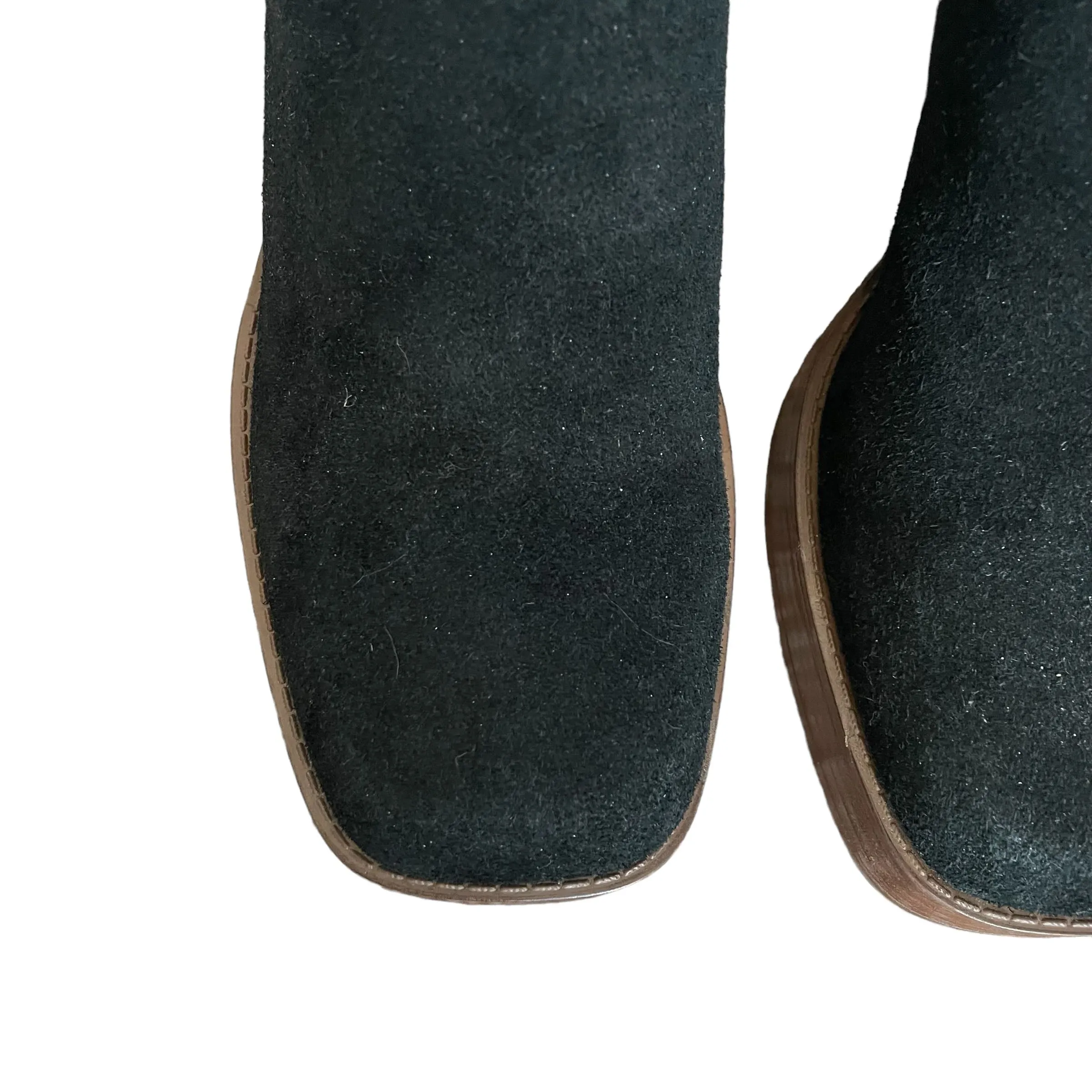 Copper Key | Women's Black Suede Solstice Platform Ankle Boots | Size: 9.5
