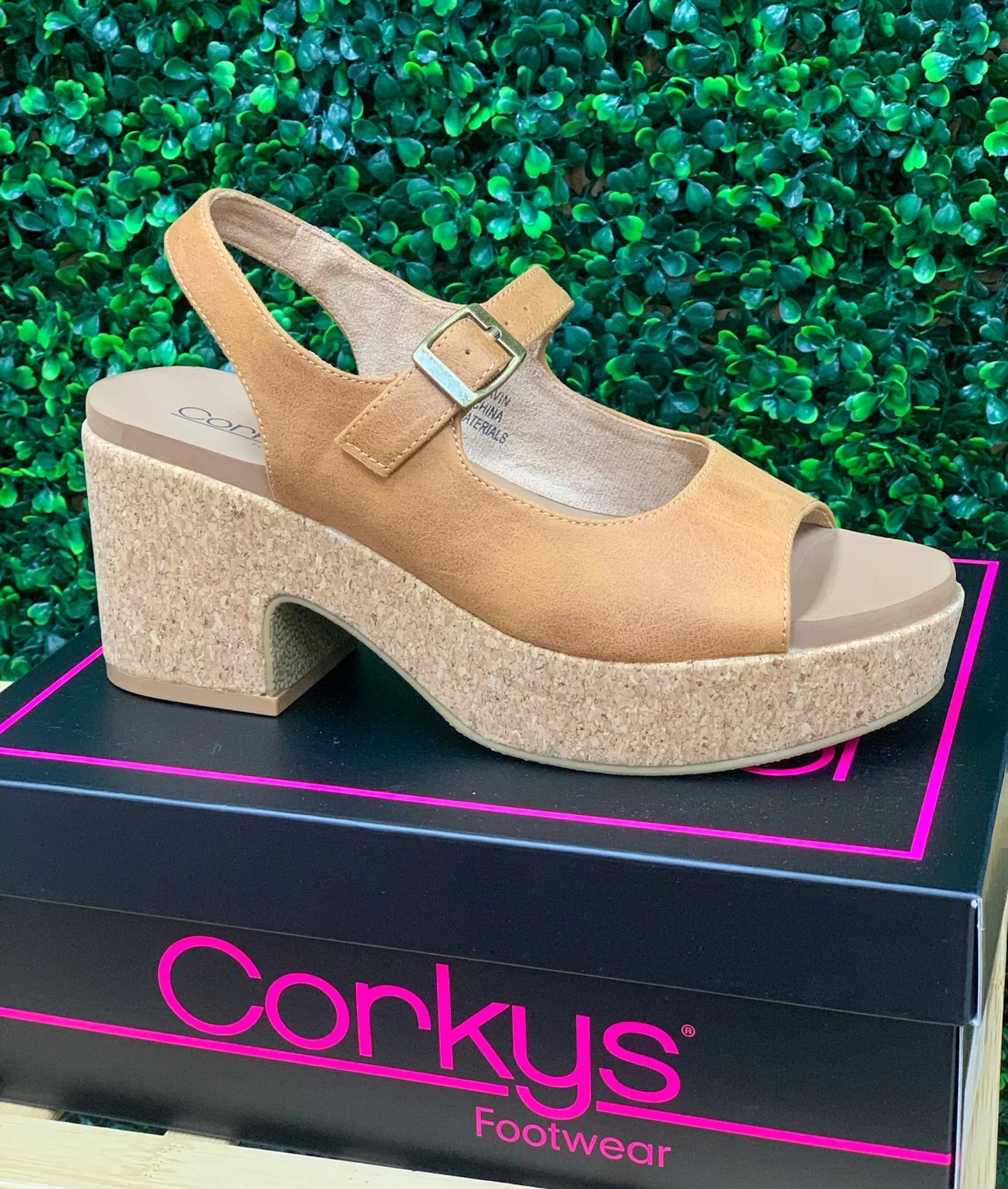 Corkys Miss Behavin Camel Wedges