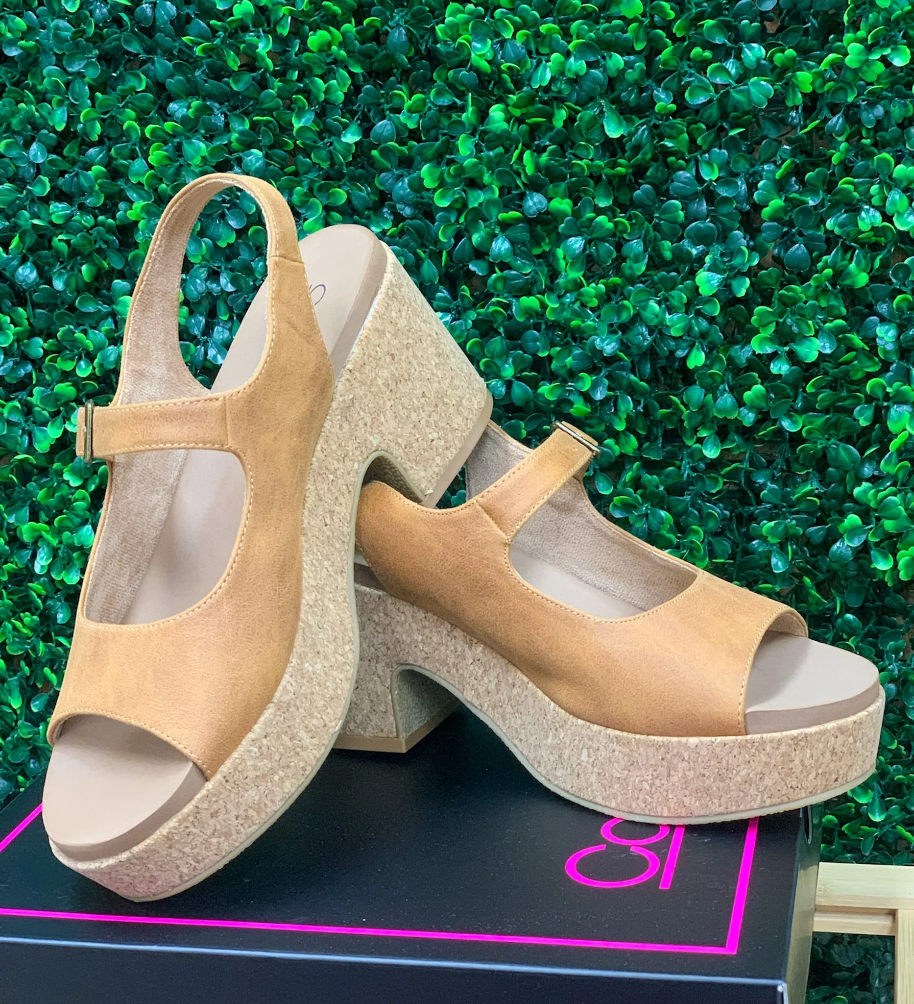 Corkys Miss Behavin Camel Wedges