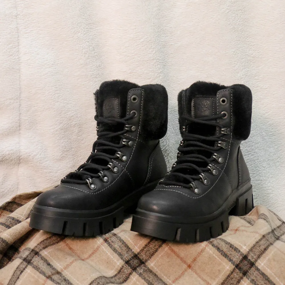 Corvara Furry Chunky Boots (Nero)