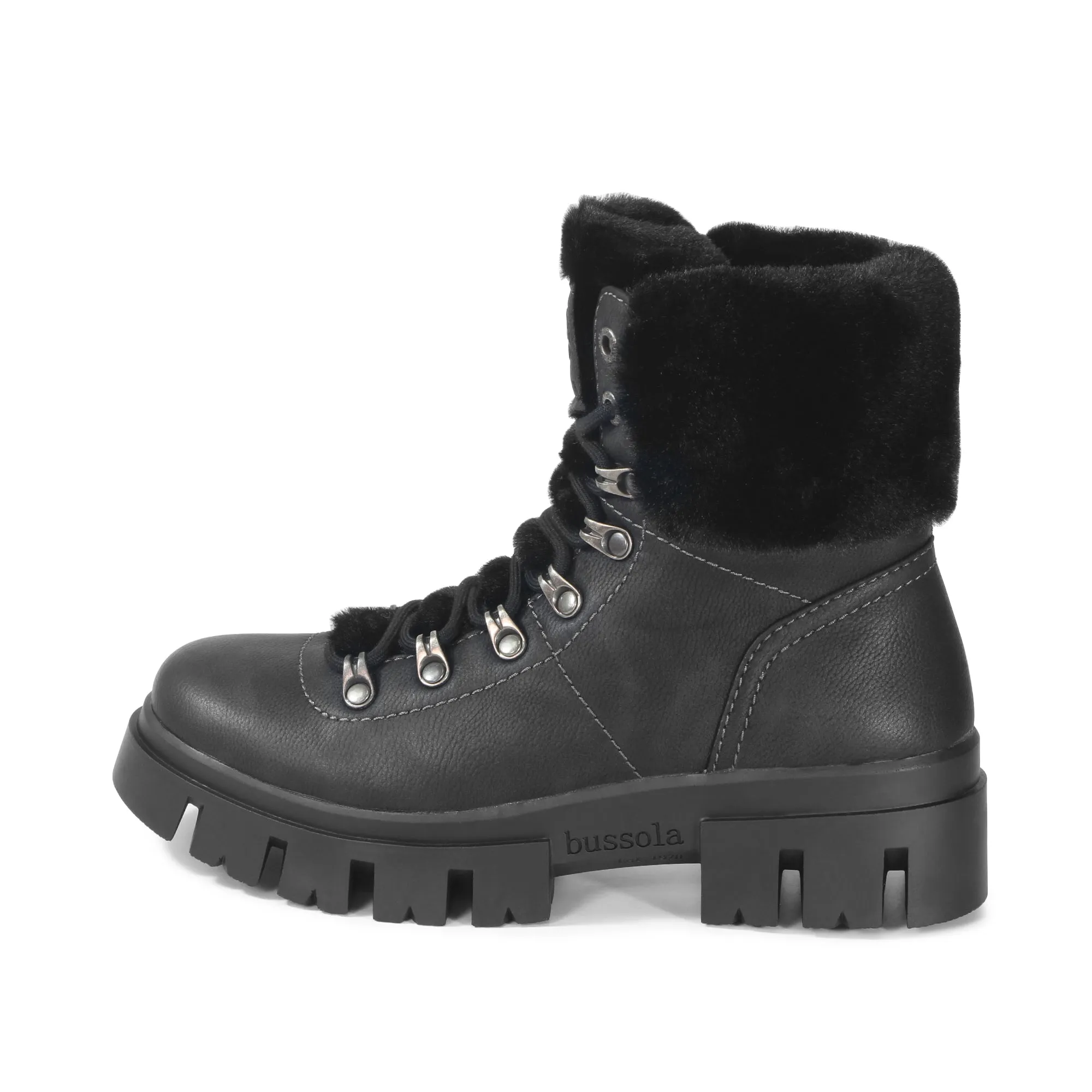 Corvara Furry Chunky Boots (Nero)