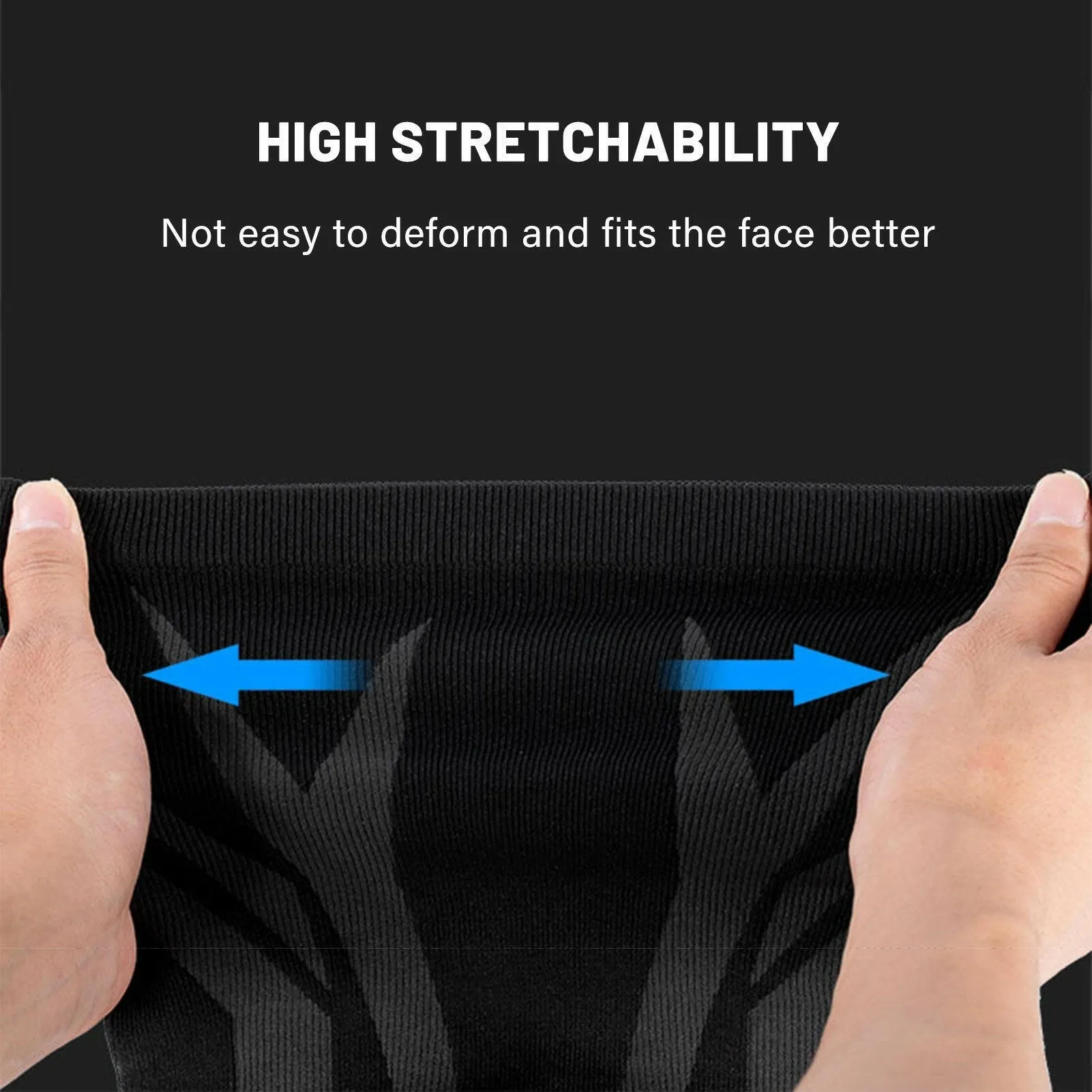 Cycling Face Cover Neck Gaiter Breathable Stretchable Moisture-wicking Warm Windproof Sun Block Hiking Climbing Running